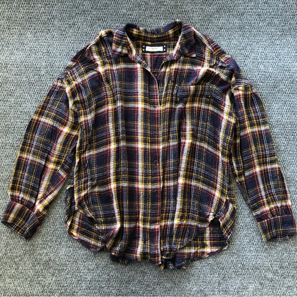 We The Free Tops - We the free plaid hidden valley button down shirt size medium